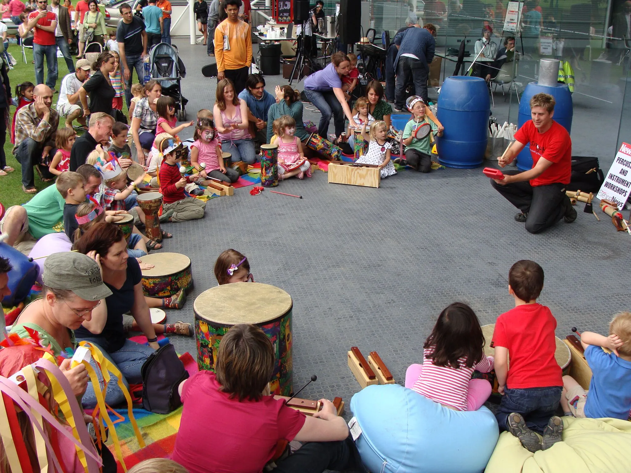 Group music session